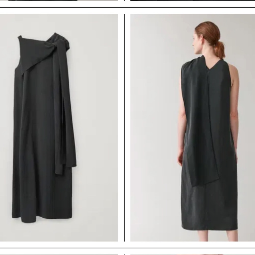COS Black Midi Dress